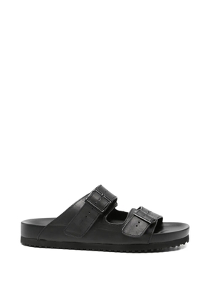 SERGIO MORETTI FIRENZE buckle-fastening leather sandals - Black