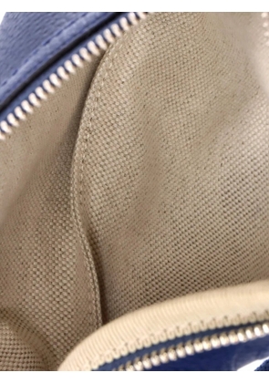 Gucci Pre-Owned Jumbo GG Embossed Leather Small belt bag - Blue