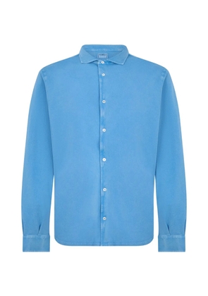 Fedeli long-sleeve cotton shirt - Blue