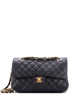 CHANEL Pre-Owned Classic Double Flap Bag Quilted Lambskin Medium shoulder bag - Black