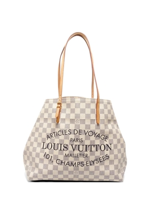 Louis Vuitton Pre-Owned 2014 MM Cabas Damier Azur tote bag - White
