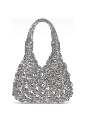Hibourama mini Vannifique crystal-embellished tote bag - Silver