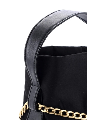 Prada Pre-Owned Petit Sac Re-Nylon and Nappa Leather Mini bucket bag - Black