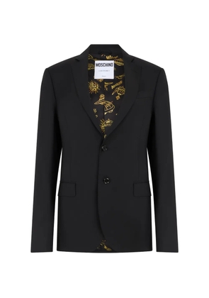 Moschino notched-lapels single-breasted blazer - Black