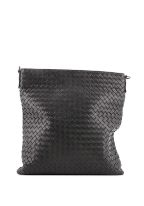 Bottega Veneta Pre-Owned Flat Messenger Bag Intrecciato Nappa Medium crossbody bag - Brown