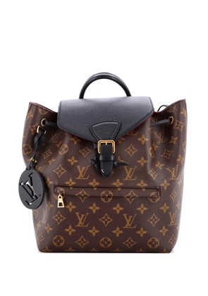 Louis Vuitton Pre-Owned Montsouris NM Monogram Canvas with Leather PM backpack - Black