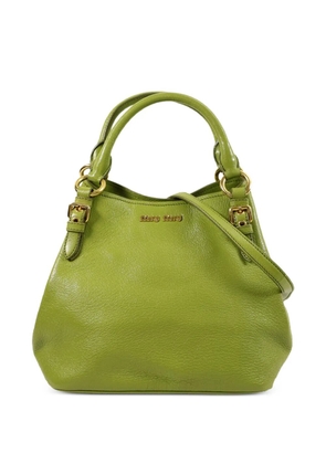 Miu Miu Pre-Owned leather tote bag - Green