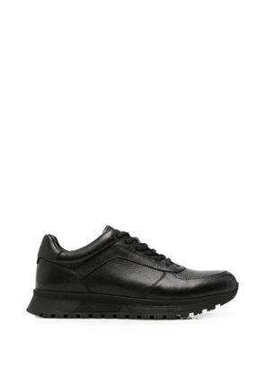 SERGIO MORETTI FIRENZE panelled leather sneakers - Black