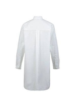 Moncler broderie-anglaise bib-detail shirt - White