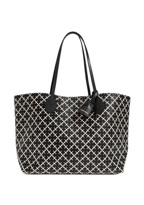 By Malene Birger Abigail monogram-print tote bag - Black