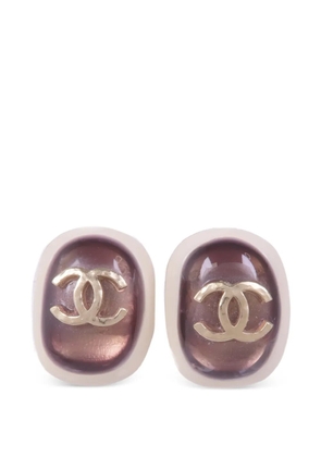 CHANEL Pre-Owned CC turn-lock earrings - Gold
