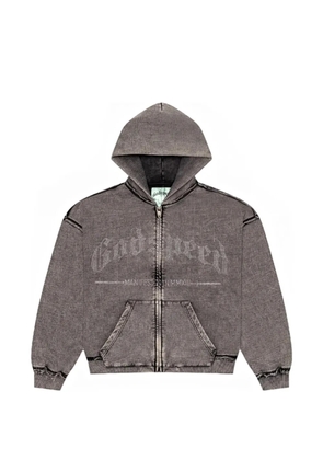 GODSPEED OG logo zip-up hoodie - Grey