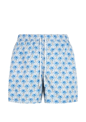 Fedeli palm-tree print drawstring shorts - Grey