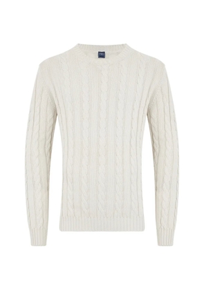 Fedeli cable-knit sweater - Neutrals
