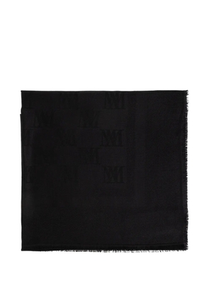 Max Mara Gelato logo-jacquard scarf - Black