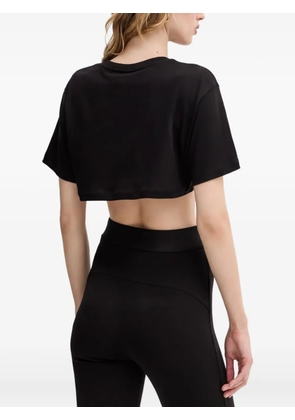 Armani Exchange cropped T-shirt - Black