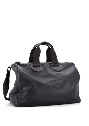 Louis Vuitton Pre-Owned Speedy Bandouliere Bag Monogram Shadow Leather 40 satchel - Black