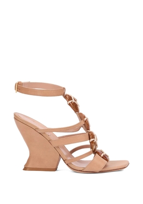 Alberta Ferretti sculptural-heel sandals - Neutrals
