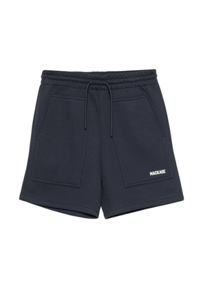 Mackage Elwood-R logo-print drawstring shorts - Blue