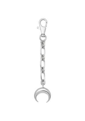Marine Serre Moon charm keychain - Silver