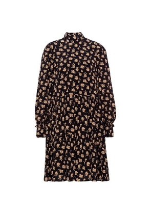 IVY OAK floral-print tiered mini dress - Black