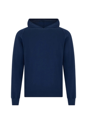Fedeli raglan-sleeve cotton hoodie - Blue