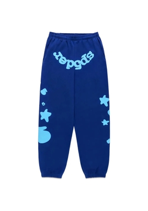 SP5DER Beluga logo-print track pants - Blue