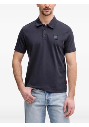 Joop! logo-appliqué polo shirt - Blue