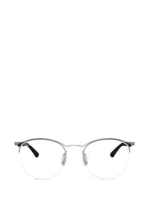 Ray-Ban round-frame semi-rimless glasses - Silver