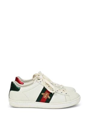 Gucci Pre-Owned Ace bee sneakers - White