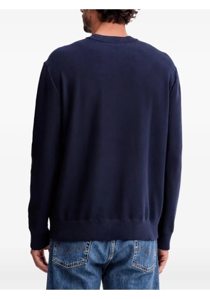 Benetton logo-embroidered sweatshirt - Blue