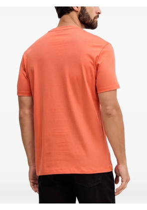 Armani Exchange logo-embossed T-shirt - Orange