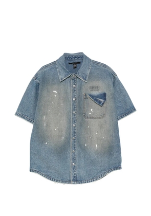 Ksubi Garage paint-splatter shirt - Blue