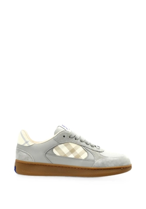 Burberry Check Terrace suede-trim sneakers - Grey