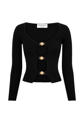 Marine Serre cut-out cardigan - Black