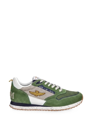 Aeronautica Militare logo-detail sneakers - Green