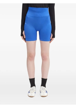 Pangaia high-waisted compression shorts - Blue