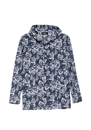 Kiton floral-print shirt - Blue