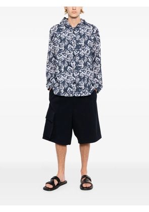 Kiton floral-print shirt - Blue