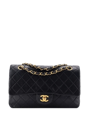 CHANEL Pre-Owned Classic Double Flap Bag Quilted Lambskin Medium shoulder bag - Black