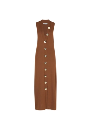 Altuzarra button-up sleeveless maxi dress - Brown