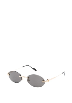 Cartier Eyewear rimless oval-frame sunglasses - Gold