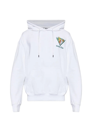 Casablanca Tennis Club embroidered hoodie - White