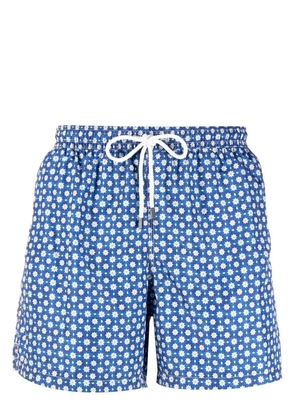 Fedeli Madeira printed swim shorts - Blue