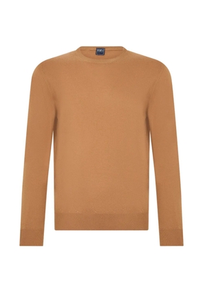 Fedeli crew-neck cashmere sweater - Orange