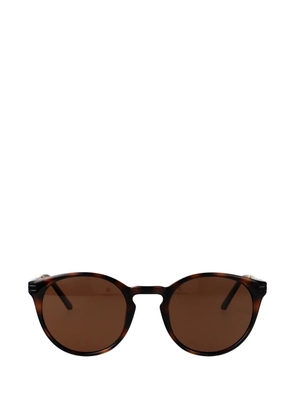 Calvin Klein Jeans tortoiseshell-effect round-frame sunglasses - Brown