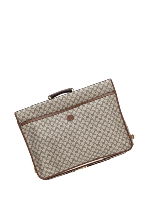 Gucci Pre-Owned Retro Interlocking G Garment Bag GG Coated Canvas travel bag - Brown