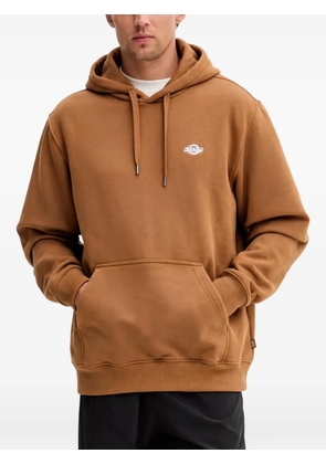 DICKIES logo-embroidery hoodie - Brown