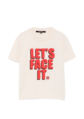 Ksubi Lets Face It graphic-print T-shirt - Neutrals