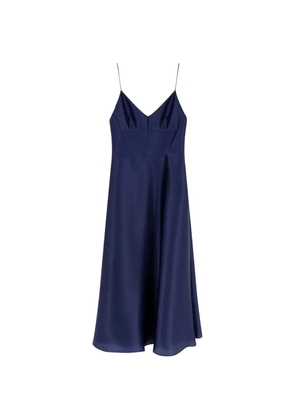 Alberta Ferretti spaghetti-strap flared midi dress - Blue